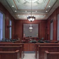 courtroom jury trial